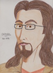 Obliteration Colored Pencil