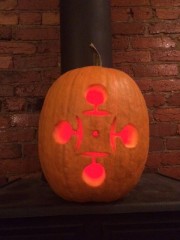 Rao-o-Lantern, red light
