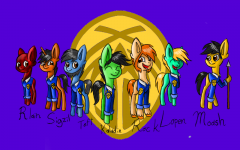 Bridge four Chibi ponies!
