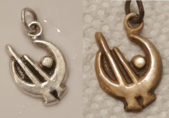 Bronze Allomantic Pendant Electroplated with Bronze