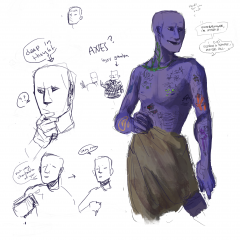 the blue guy