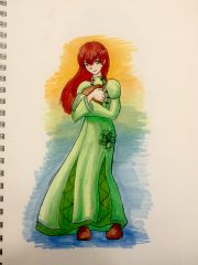 Red haired lovely