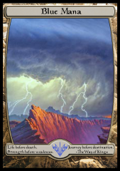 Blue mana token