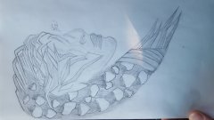 I added more detail to the bottom half of the hair
