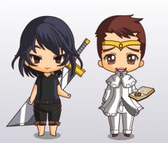 Vin and Elend Chibi