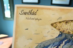 Santhid text close up