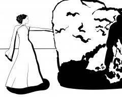 Jasnah and the stone coloring page