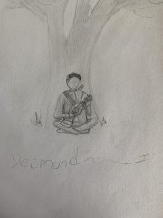 Desmund Sitting Under a Tree