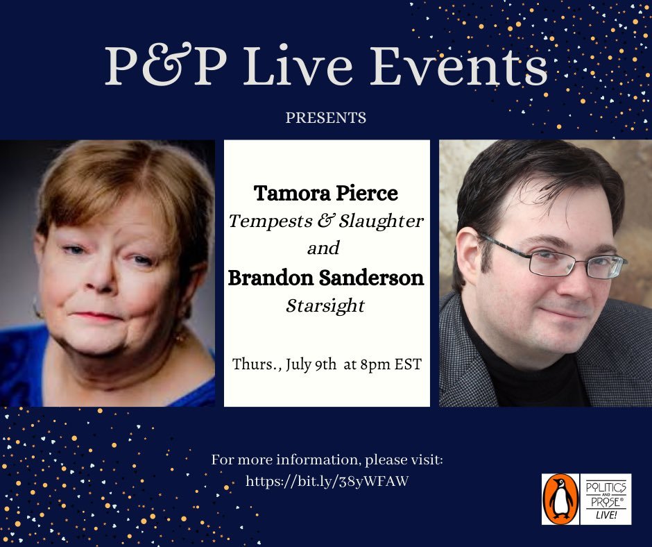 More information about "Brandon and Tamora Pierce Event Tonight, Plus Leatherbound Kickstarter Went Pretty Well"