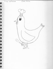 Inktober Day 22: Chef, Chicken