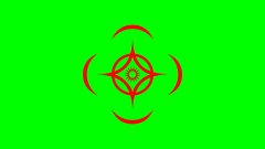 Cosmere red on green laptop