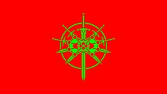 Stormlight green on red laptop