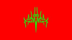 Windrunner green on red laptop