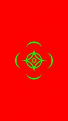 Cosmere green on red phone
