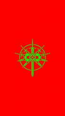 Stormlight green on red phone