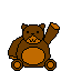 Waving bear