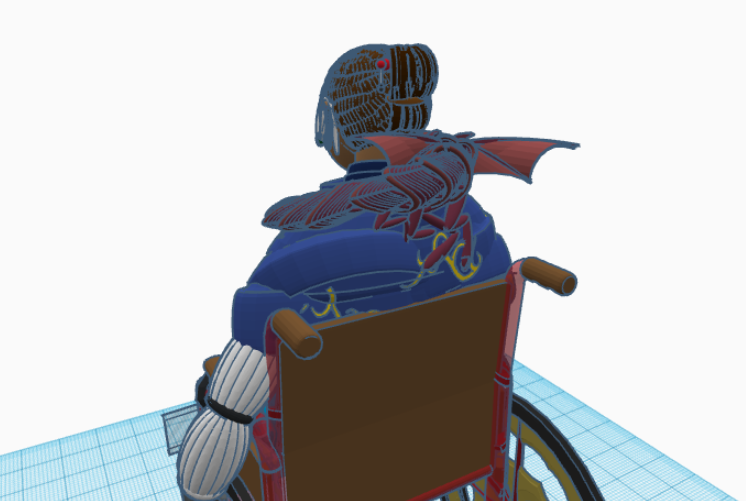 Chiri-Chiri clings to Rysn's back