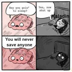 No wonder he can't sleep