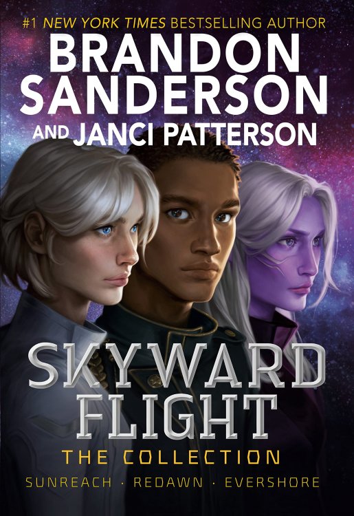 Skyward Flight The Collection Cover, featuring FM, Jorgen, and Alanik