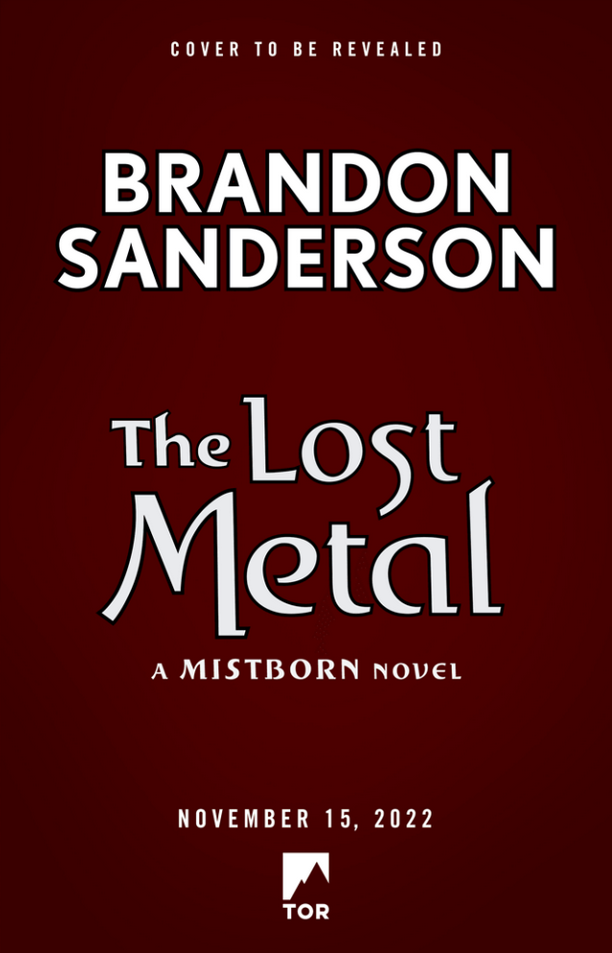 More information about "The Lost Metal Blurb & Release Date"
