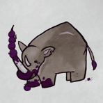Plum Rhinoceros