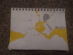 Eda and the owlbeast (yellow)