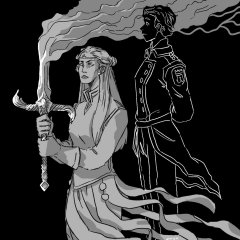 Jasnah and Ivory sketch thing