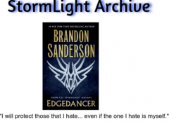 StormLight Book and Quote