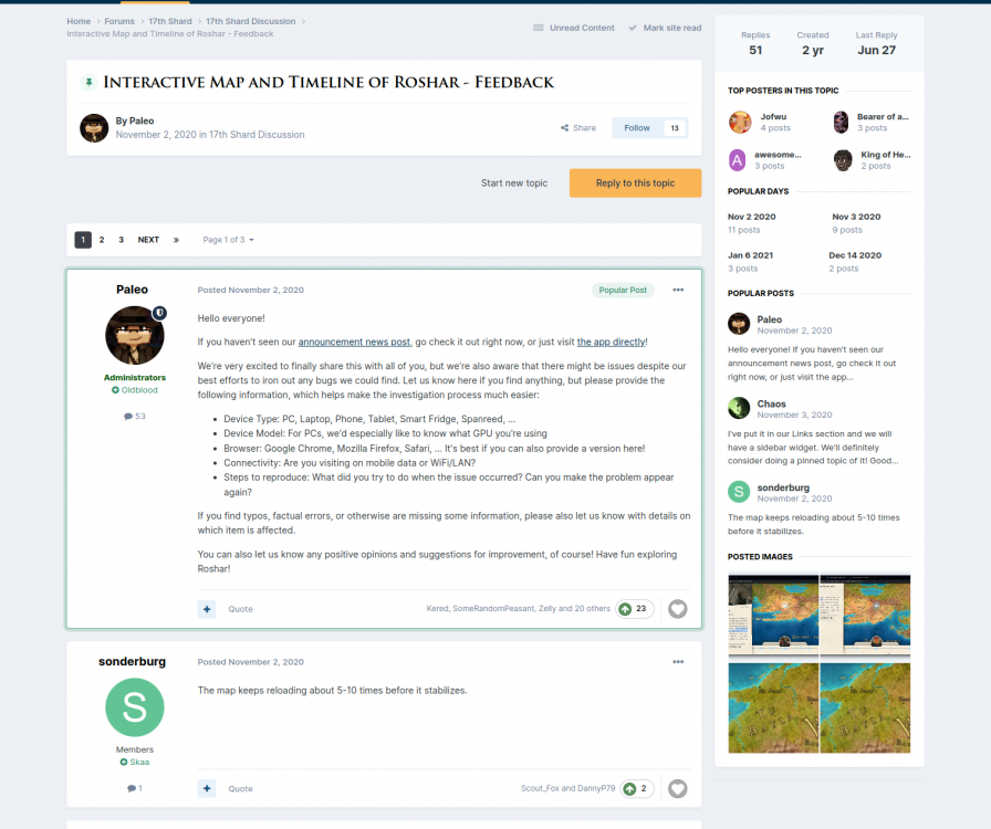 Preview of new topic view