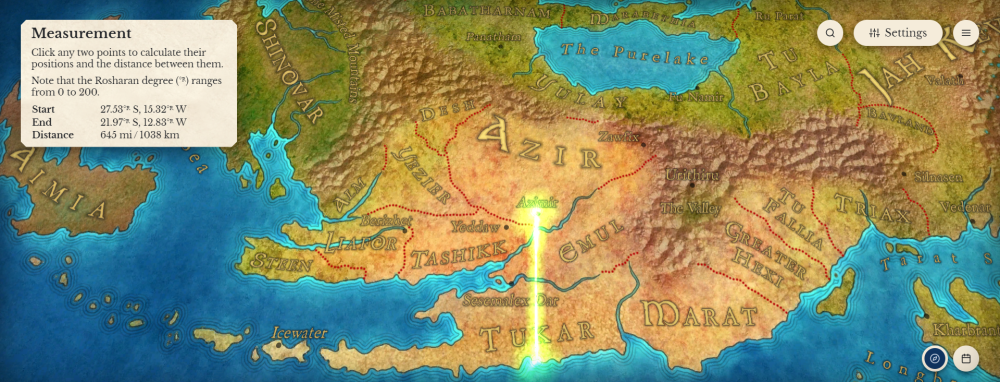 Path showing Lasting Integrity(bottom) to Azir (top)