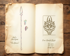 Book of Jinku - detail: Honorspear
