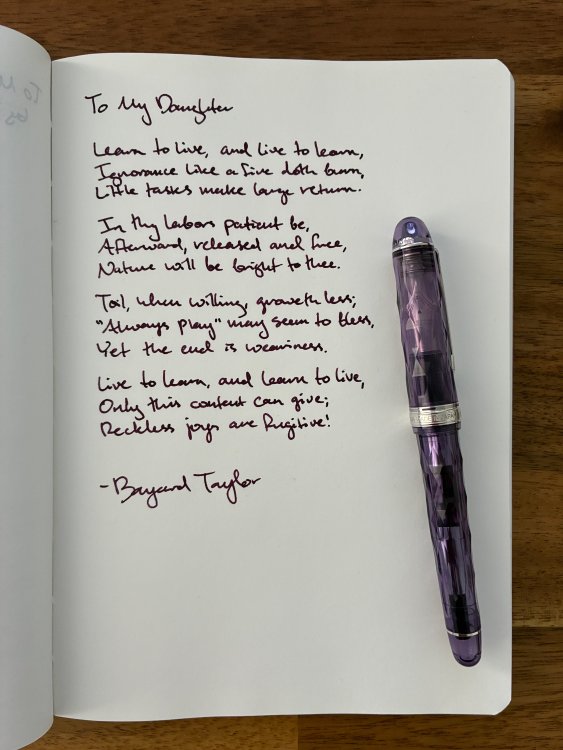 To My Daughter by Bayard Taylor