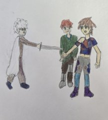 (Old concept art) erryin, bacon and malevolence.  (